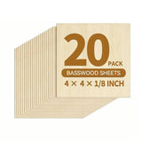 20 Pack – 4 x 4 x 1/8 in
