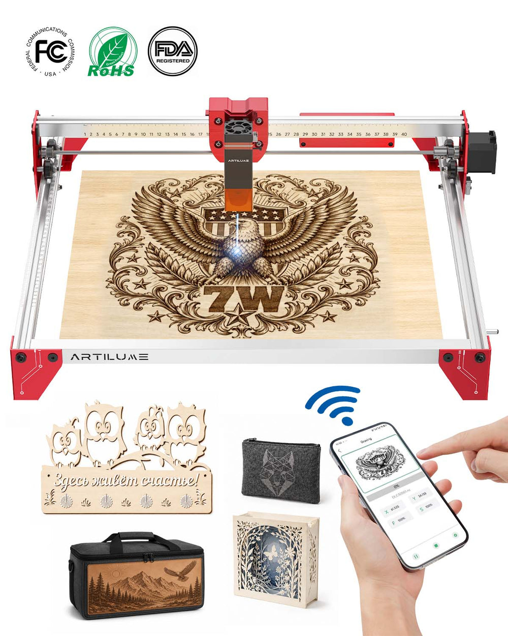 ARTILUME A4 Large-Format Laser Engraver