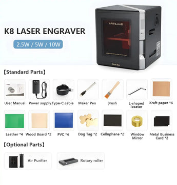 ARTILUME K8 Mini Laser Engraving Machine ARTILUME
