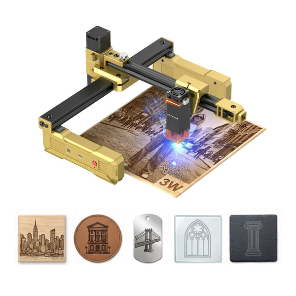Artilume T1 Foldable Laser Engraver | Out-of-the-Box Portable Laser Engraver