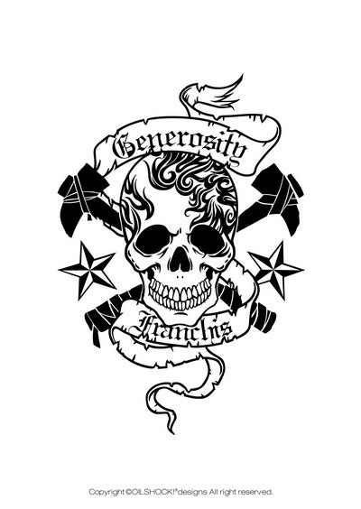 Skull and axe