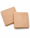 Beech wood coasters