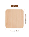 Beech wood coasters
