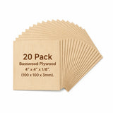20 Pack – 4 x 4 x 1/8 in