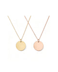 Metal Pendant Necklaces – Gold & Rose Gold（2 Pcs）